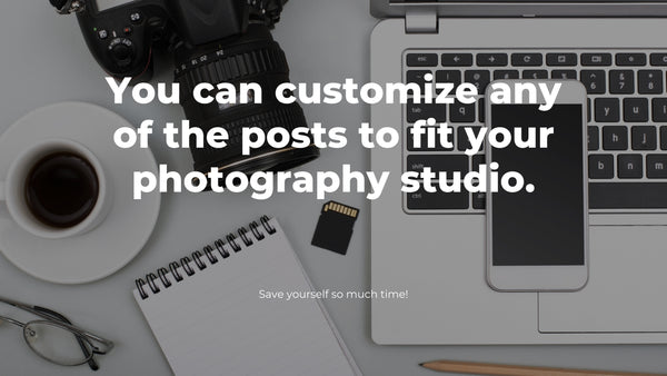 January Social Media Content for Photographers *Copy-Paste-Post*  Already done for you!