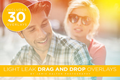 Light Leak Drag and Drop Overlays