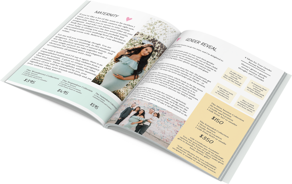 Newborn Photography Client Guide for Canva | Newborn Welcome Packet Template | Magazine Template for Canva, 1ST Edition