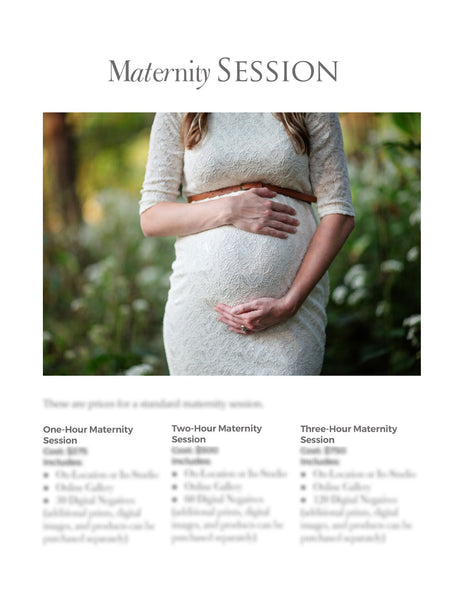 66 Prewritten Photographer Pricing Template Pages