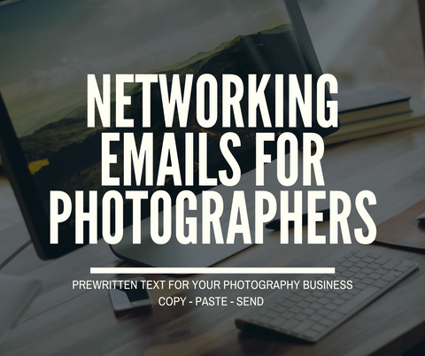 Prewritten Text For Networking, Networking Emails for Photographers and Networking Messages