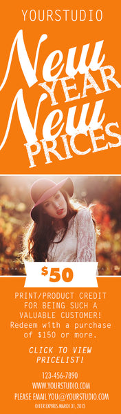 New Year, New Prices Marketing Graphics