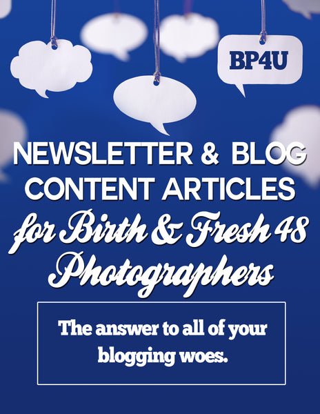 The Complete Fresh 48 & Birth Photography Product Collection