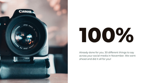 November Social Media Content for Photographers *Copy-Paste-Post*  Already done for you!