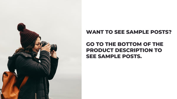 October Social Media Content for Photographers *Copy-Paste-Post*  Already done for you!