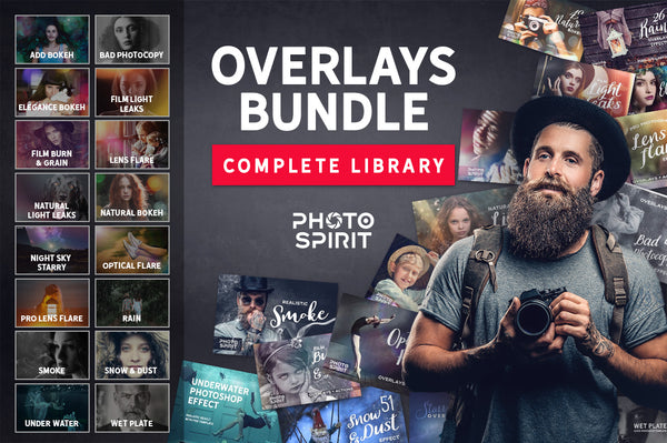 800+ HD Photo Overlays, Underwater, Real Smoke, Rain Overlays + More!