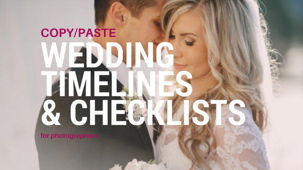 The Complete Wedding Photography Product Collection