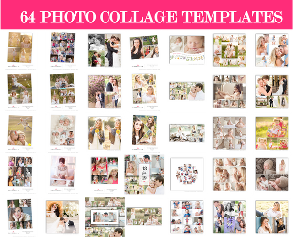 Fotovella Template Collection, 473 Photography Photoshop Template Bundle for Portrait, Newborn, Wedding & Senior Photographers, PSD templates, Facebook, Instagram