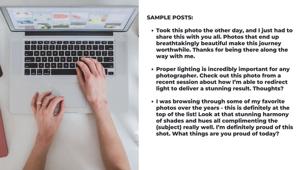 *NEW IN 2022* March Social Media Content for Photographers *Copy-Paste-Post*  Already done for you!