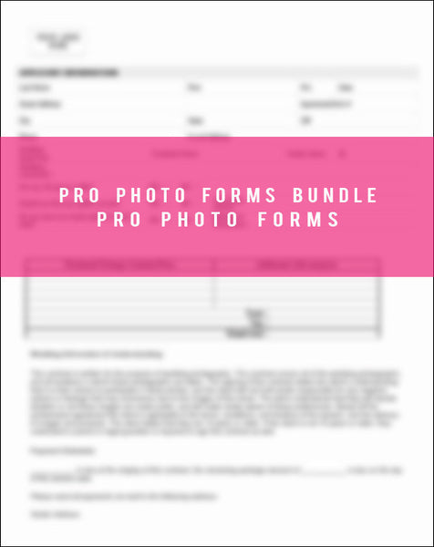 61 Photography Contracts and Forms