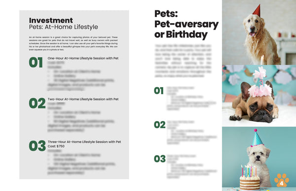 Pet Client Guide Template | Welcome Packet | PSD Templates