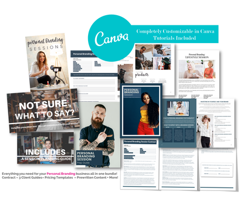 The Complete Personal Branding Photography Product Collection for CANVA