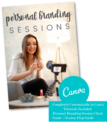 Personal Branding Photography Client Guide for CANVA | Session Planning Guide