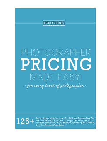 Photographer Pricing Made Easy!