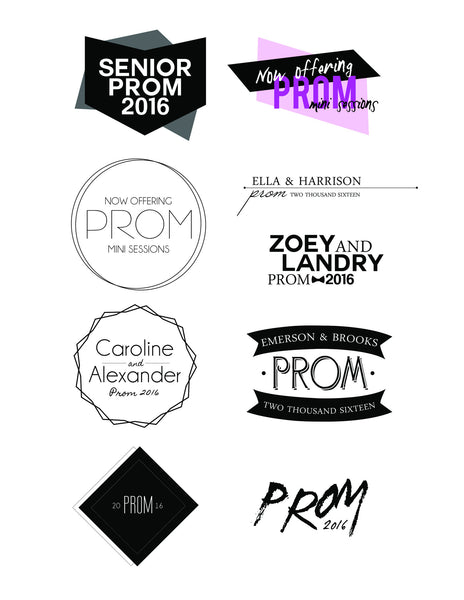 Prom Text Overlays