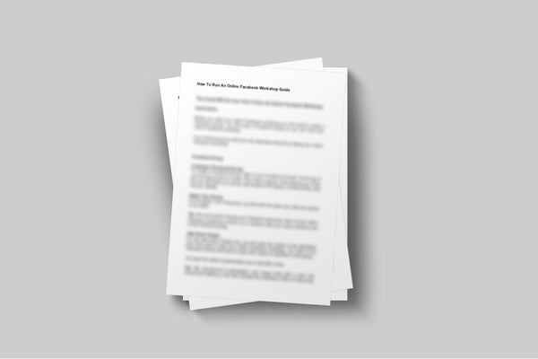 Everything You Need To Teach An Online Facebook Workshop: How To Take Better Photos Of Your Children