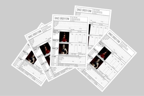Order Form Templates for Photographers *Sports, Albums, Dance, School Order Forms & More*