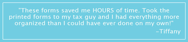 Tax Spreadsheets for Photographers