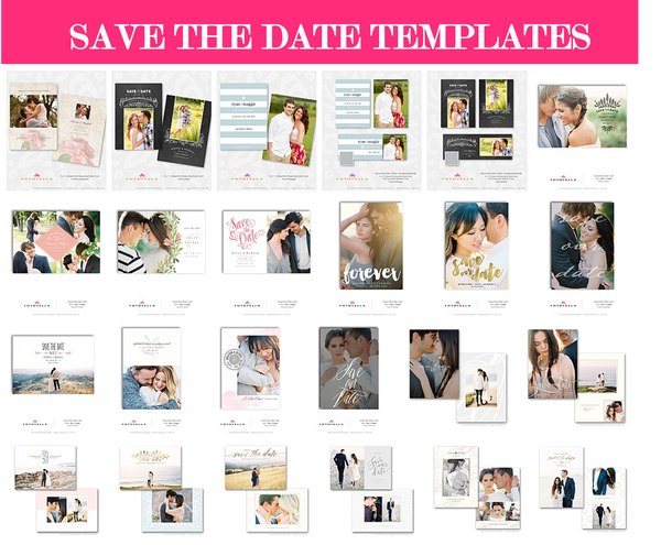 Fotovella Template Collection, 473 Photography Photoshop Template Bundle for Portrait, Newborn, Wedding & Senior Photographers, PSD templates, Facebook, Instagram