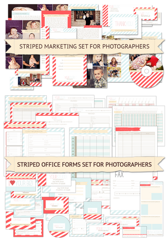Striped Marketing & Office Forms Bundle