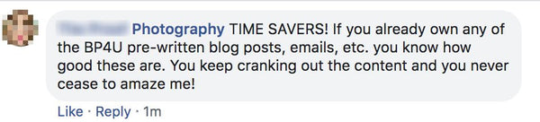 Prewritten Photography Content, Text For Your Photography Website, About Me Sections, Blogs, Emails + More!