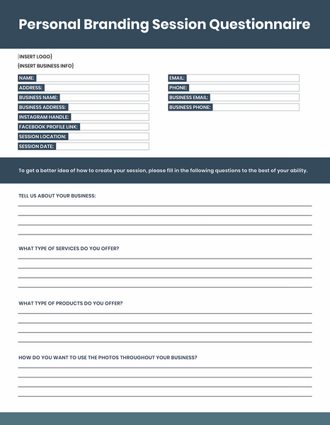 The Complete Personal Branding Photography Product Collection