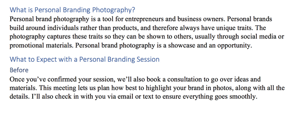 The Complete Personal Branding Photography Product Collection for CANVA