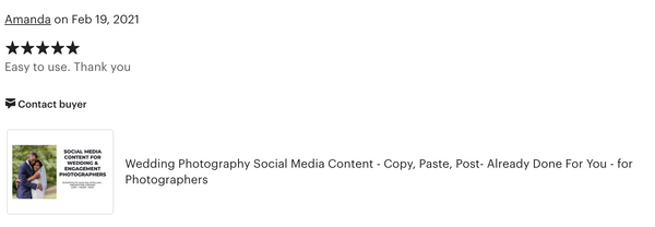 Wedding Photography Social Media Content *Copy-Paste-Post* - Already done for you!