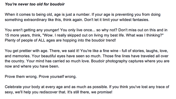 Boudoir Photography Prewritten Content Bundle: Prewritten Text for your Website, Newsletter, Emails + Blog!