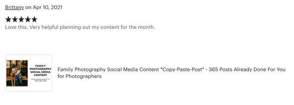 Family Photography Social Media Content *Copy-Paste-Post* - 365 Posts Already done for you!