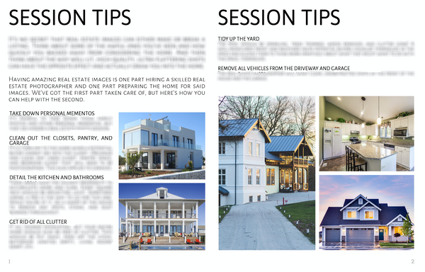 Session Tip Guide for Clients: HUGE BUNDLE!