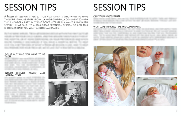 Session Tip Guide for Clients: HUGE BUNDLE!