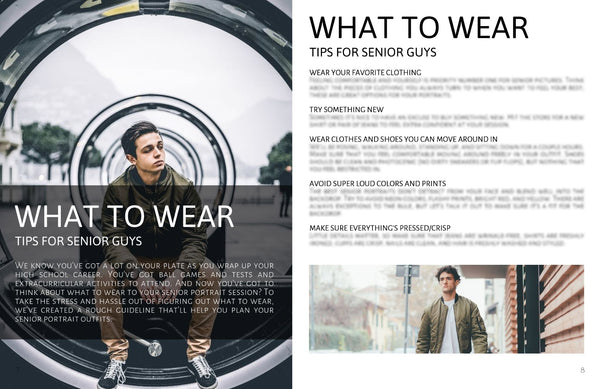 Senior Photography Session Prep Guide, Senior Client Guide