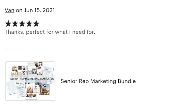 Senior Rep Marketing Bundle