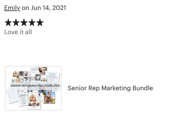 Senior Rep Marketing Bundle