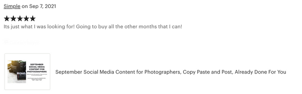 September Social Media Content for Photographers *Copy-Paste-Post*  Already done for you!