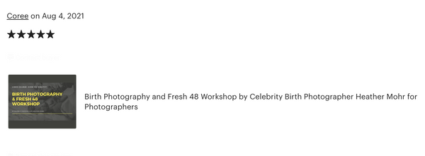 Birth Photography and Fresh 48 Workshop by celebrity birth photographer Heather Mohr.