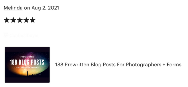 188 Prewritten Blog Posts For Photographers + Forms!