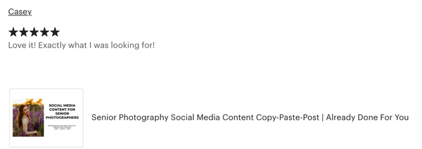 Senior Photography Social Media Content *Copy-Paste-Post* - Already done for you!