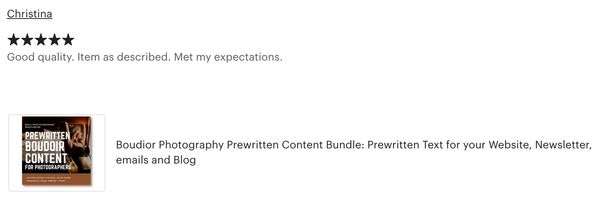 Boudoir Photography Prewritten Content Bundle: Prewritten Text for your Website, Newsletter, Emails + Blog!