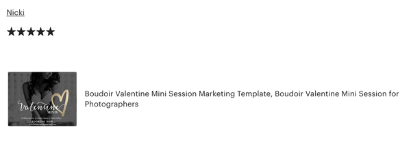 Boudoir Valentine Mini Session Marketing Template Bundle for Photographers