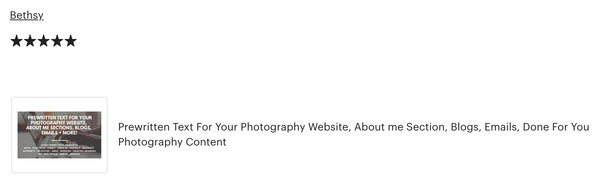 Prewritten Photography Content, Text For Your Photography Website, About Me Sections, Blogs, Emails + More!