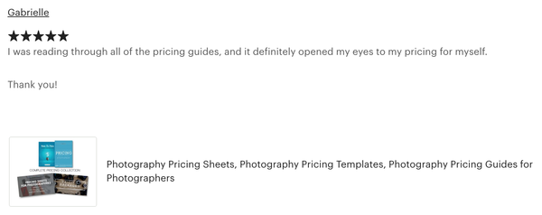 Complete Pricing Collection for Photographers