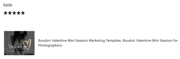 Boudoir Valentine Mini Session Marketing Template Bundle for Photographers