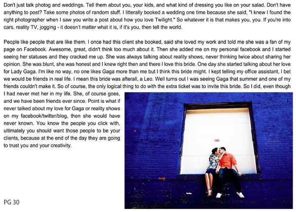 The Business of Wedding Photography