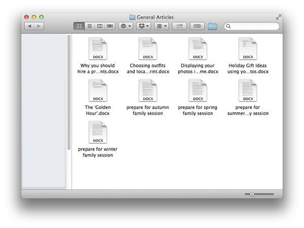Newsletter & Blog Content Articles for Photographers