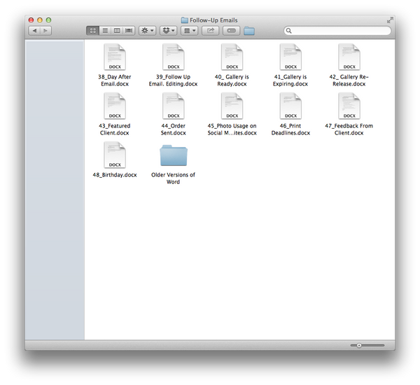 270 Workflow Emails for Photographers