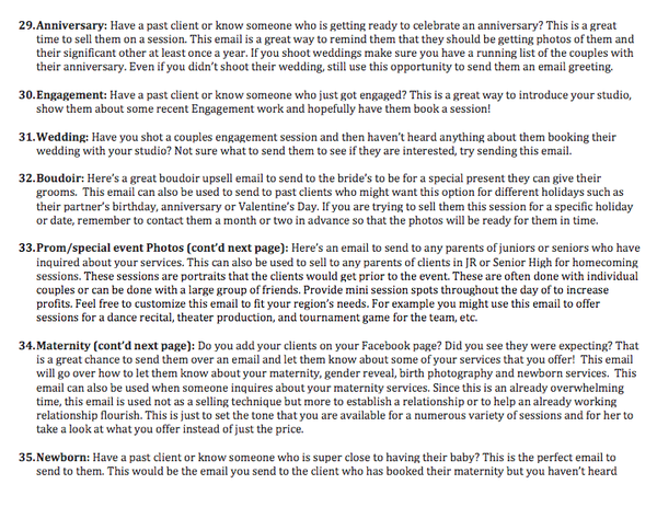 Photographer Emails Made Easy!