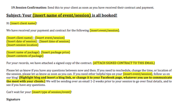 270 Workflow Emails for Photographers