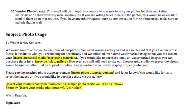 Photographer Emails Made Easy!